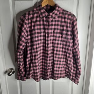 Pink and Black Checkered Men's Shirt